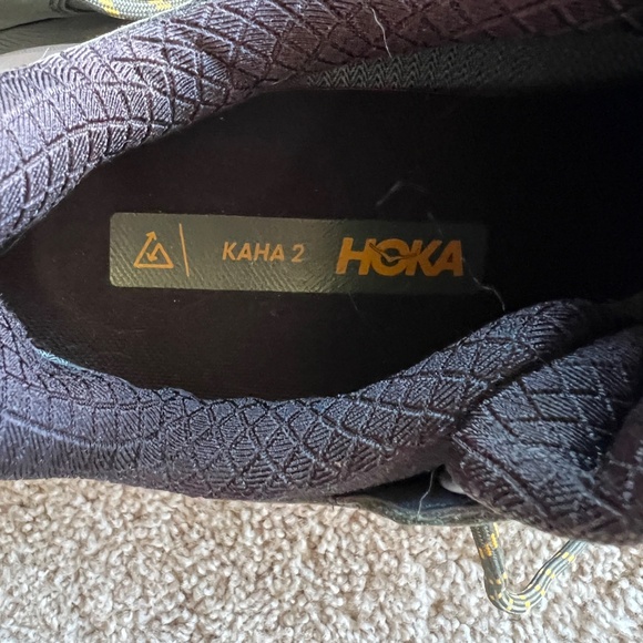 Hoka Men Kaha 2 low GTX Thyme/Radiant Yellow Vibram GORE-tex Size 9 - Picture 7 of 12